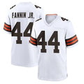 Blackjersey C.Browns #44 Harold Fannin Jr. Player White Home Game Stitched Jerseys