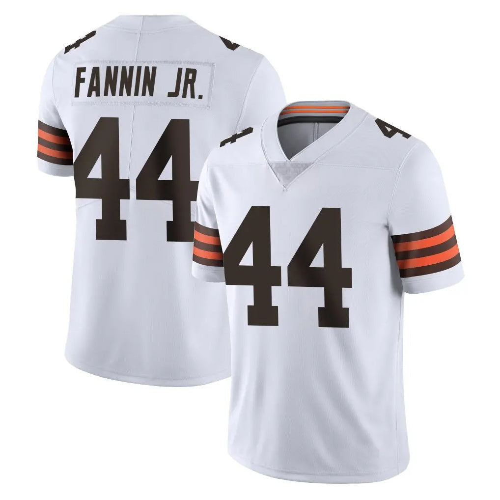 Blackjersey C.Browns #44 Harold Fannin Jr. Player White Vapor Untouchable Limited Home Game Stitched Jerseys