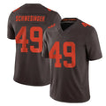 Blackjersey C.Browns #49 Carson Schwesinger Player Brown Limited Vapor F.U.S.E. Alternate Game Stitched Jerseys