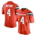 Blackjersey C.Browns #4 Deshaun Watson Player Orange Home Game Stitched Jerseys