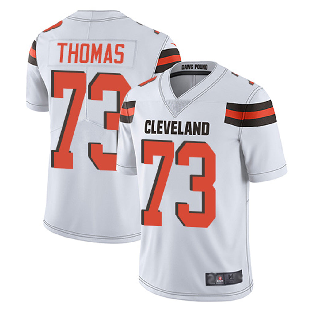 Blackjersey C.Browns #73 Joe Thomas Player White Vapor Limited Home Game Stitched Jerseys