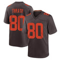 Blackjersey C.Browns #80 Jamari Thrash Player Brown Alternate Home Game Stitched Jerseys