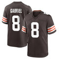 Blackjersey C.Browns #8 Dillon Gabriel Player Brown Home Game Stitched Jerseys