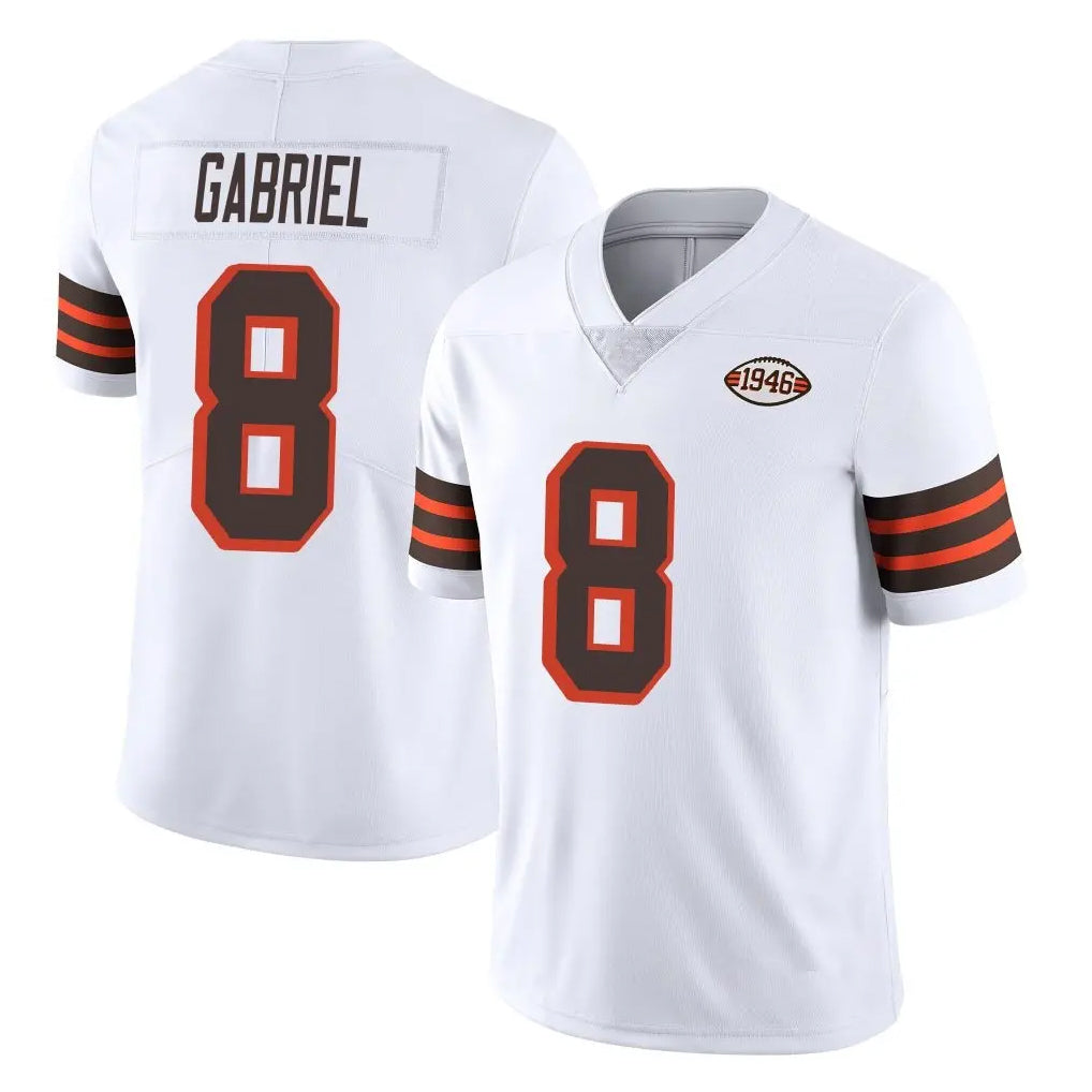 Blackjersey C.Browns #8 Dillon Gabriel Player White Limited  Vapor 1946 Collection Alternate Game Stitched Jerseys
