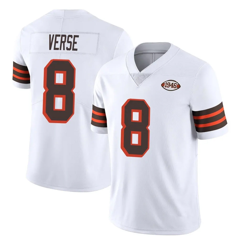 Blackjersey C.Browns #8 Jared Verse Player White Limited  Vapor 1946 Collection Alternate Game Stitched Jerseys