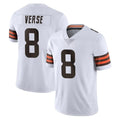 Blackjersey C.Browns #8 Jared Verse Player White Vapor Untouchable Limited Home Game Stitched Jerseys
