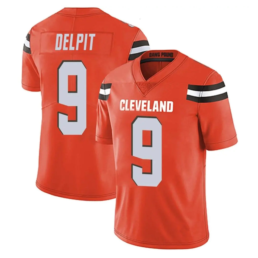 Blackjersey C.Browns #9 Grant Delpit Player Orange Alternate Vapor Untouchable Limited Home Game Stitched Jerseys