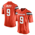 Blackjersey C.Browns #9 Grant Delpit Player Orange Home Game Stitched Jerseys