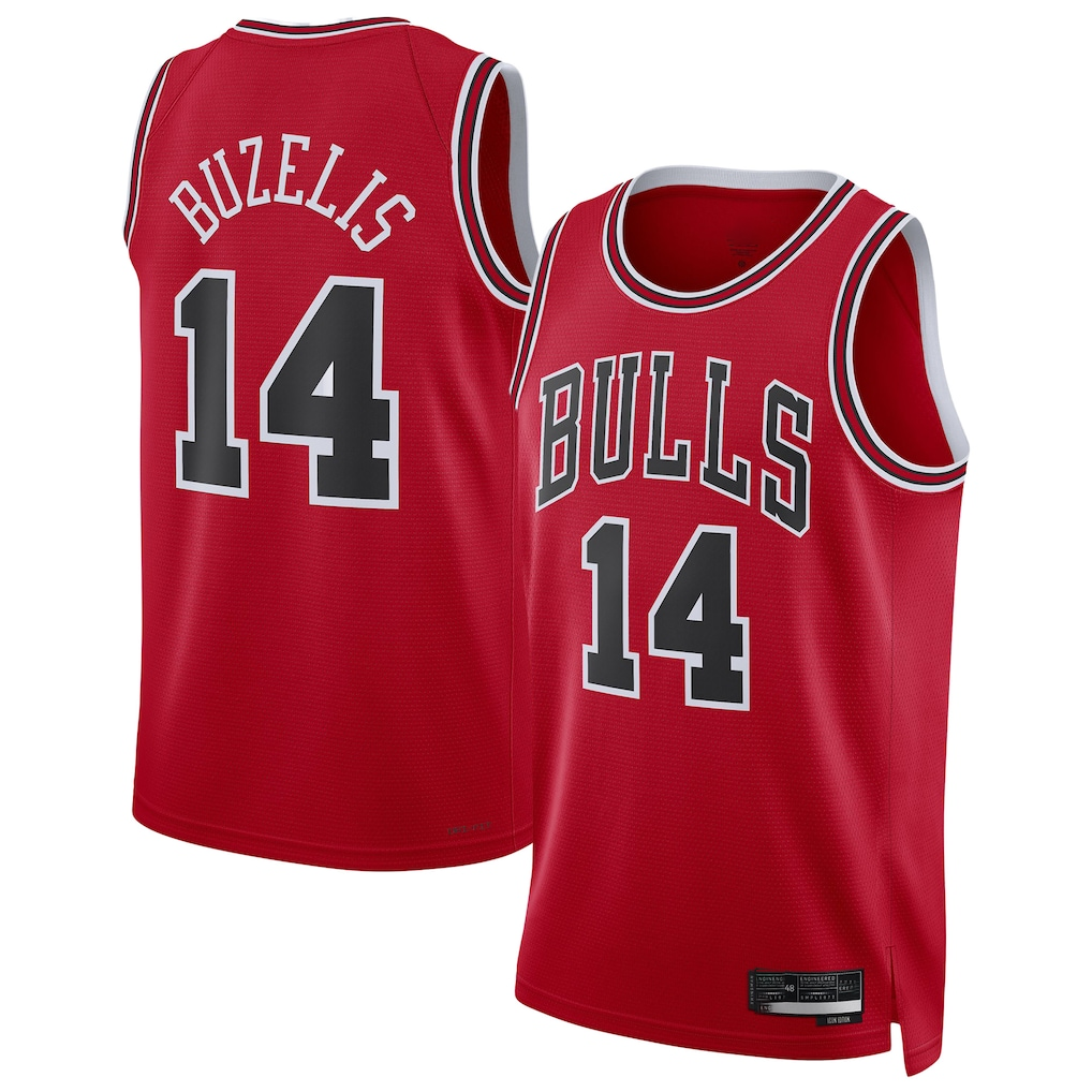 Blackjersey C.Bulls #14 Matas Buzelis Red Swingman Player Jerseys - Icon Edition
