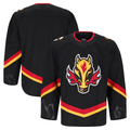 Blackjersey C.Flames Black Alternate Authentic Pro Jerseys