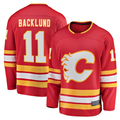 Blackjersey C.Flames #11 Mikael Backlund Red Home Breakaway Player Jerseys