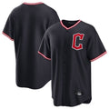 Blackjersey C.Guardians Navy Home Game Blank Player Stitched Jerseys