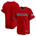 Blackjersey C.Guardians Red Limited Home Blank Player Stitched Jerseys