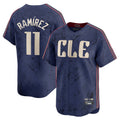 Blackjersey C.Guardians #11 Jose Ramirez Player Navy City Connect Limited Home Stitched Jerseys