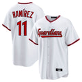 Blackjersey C.Guardians #11 Jose Ramirez Player White Game Home Stitched Jerseys