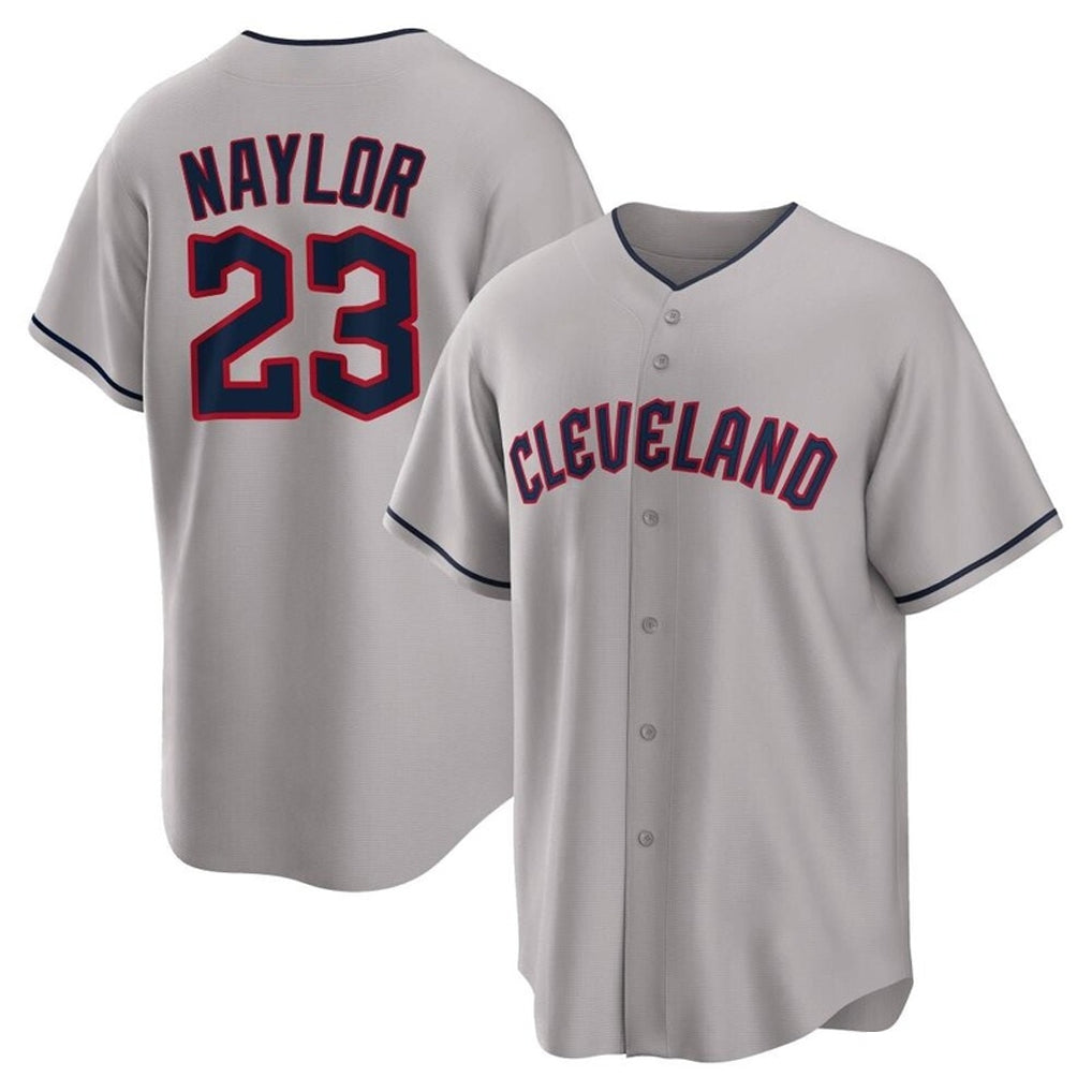Blackjersey C.Guardians #23 Bo Naylor Player Gray Game Home Stitched Jerseys