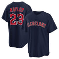 Blackjersey C.Guardians #23 Bo Naylor Player Navy Game Home Stitched Jerseys