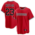 Blackjersey C.Guardians #23 Bo Naylor Player Red Home Game Stitched Jerseys