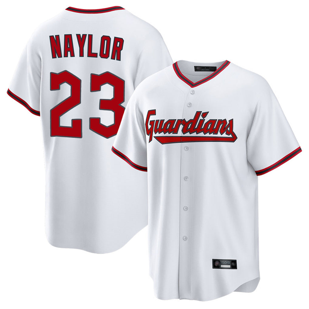 Blackjersey C.Guardians #23 Bo Naylor Player White Game Home Stitched Jerseys