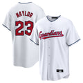 Blackjersey C.Guardians #23 Bo Naylor Player White Home Game Stitched Jerseys