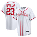 Blackjersey C.Guardians #23 Bo Naylor Player White World Classic Home Game Stitched Jerseys