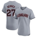 Blackjersey C.Guardians #27 Austin Hedges Player Gray Road Limited Elite Home Stitched Jerseys
