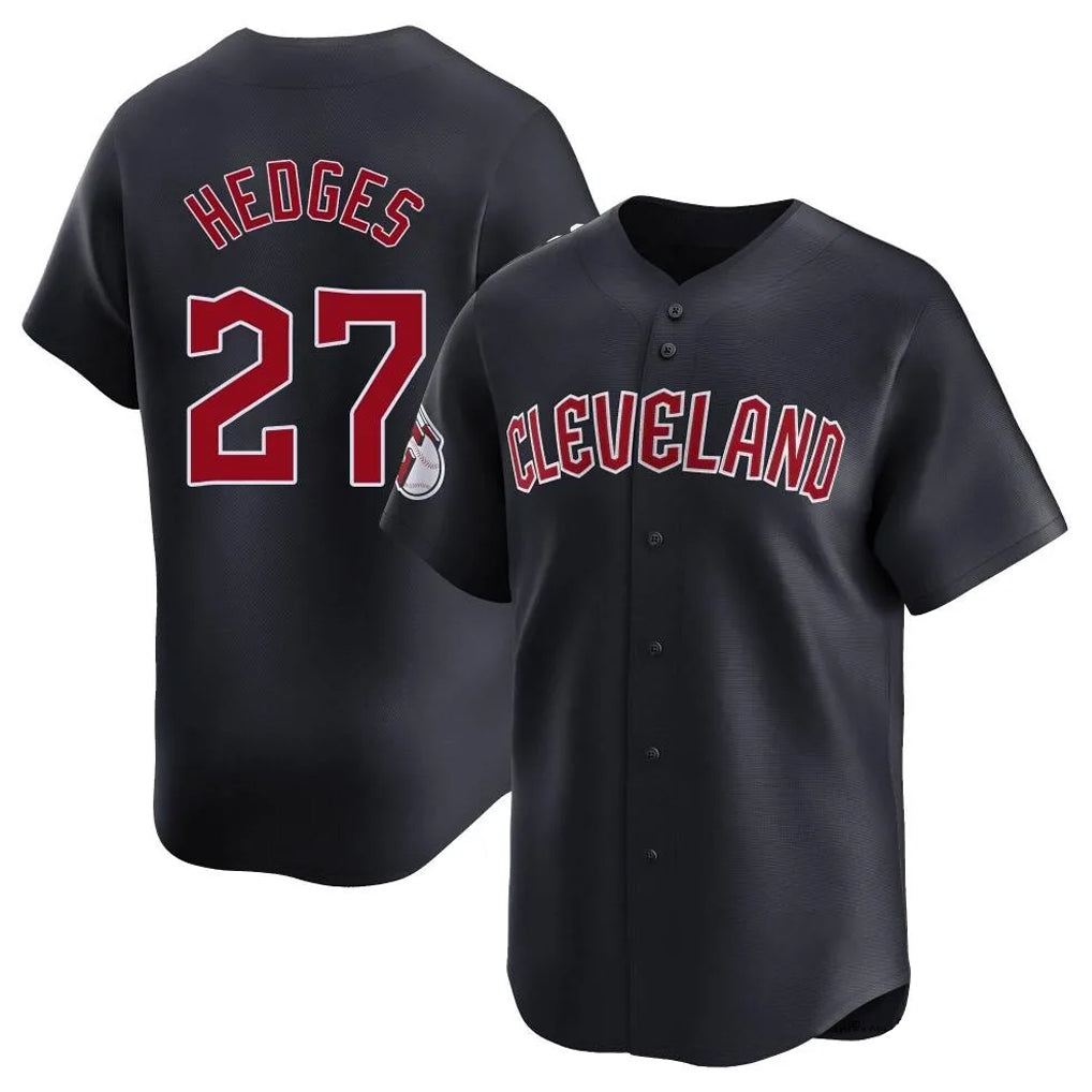 Blackjersey C.Guardians #27 Austin Hedges Player Navy Limited Home Game Stitched Jerseys