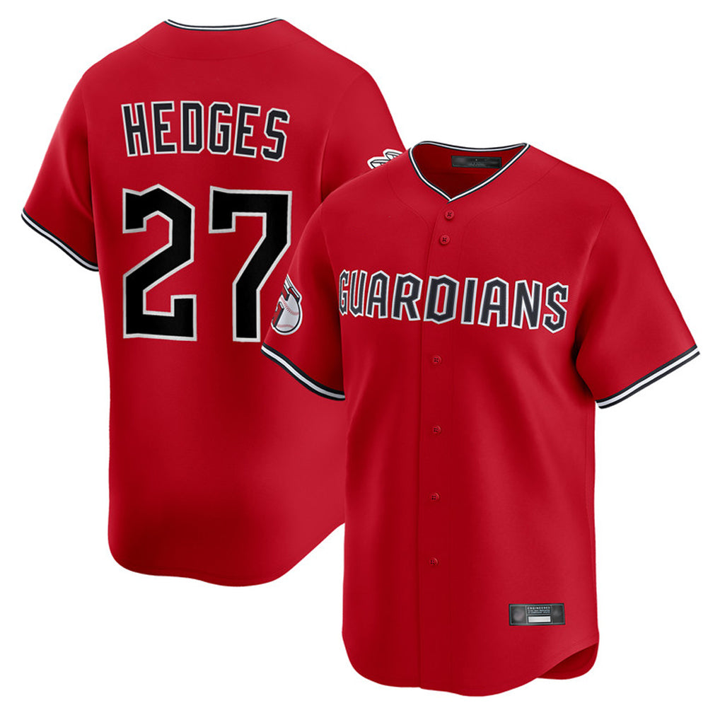 Blackjersey C.Guardians #27 Austin Hedges Player Red Limited Home Stitched Jerseys