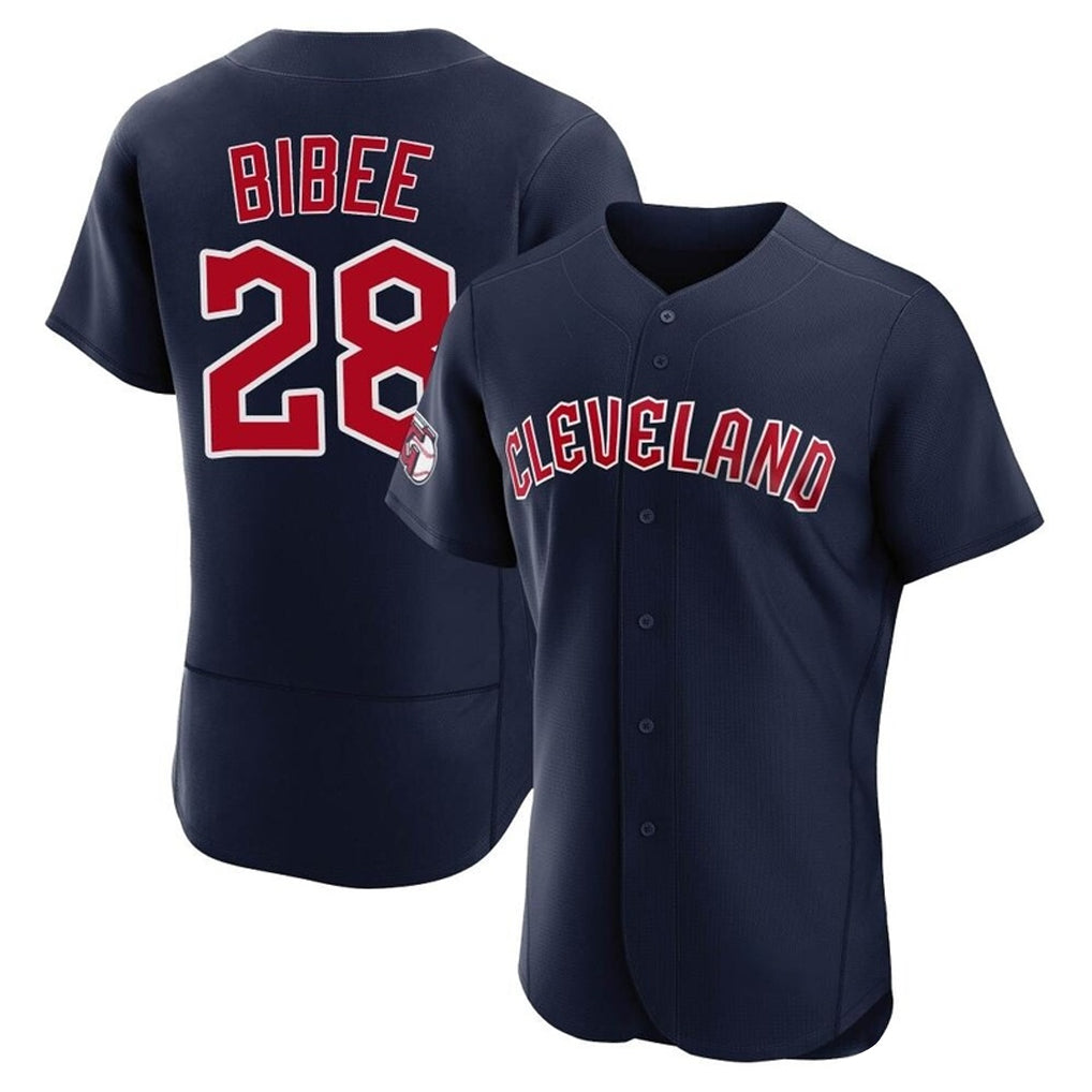 Blackjersey C.Guardians #28 Tanner Bibee Player Navy Limited Elite Home Stitched Jerseys