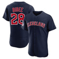 Blackjersey C.Guardians #28 Tanner Bibee Player Navy Limited Elite Home Stitched Jerseys