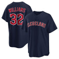 Blackjersey C.Guardians #32 Gavin Williams Player Navy Game Home Stitched Jerseys