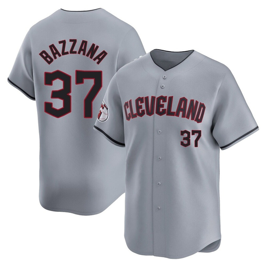 Blackjersey C.Guardians #37 Travis Bazzana Player Gray Road Limited Home Stitched Jerseys