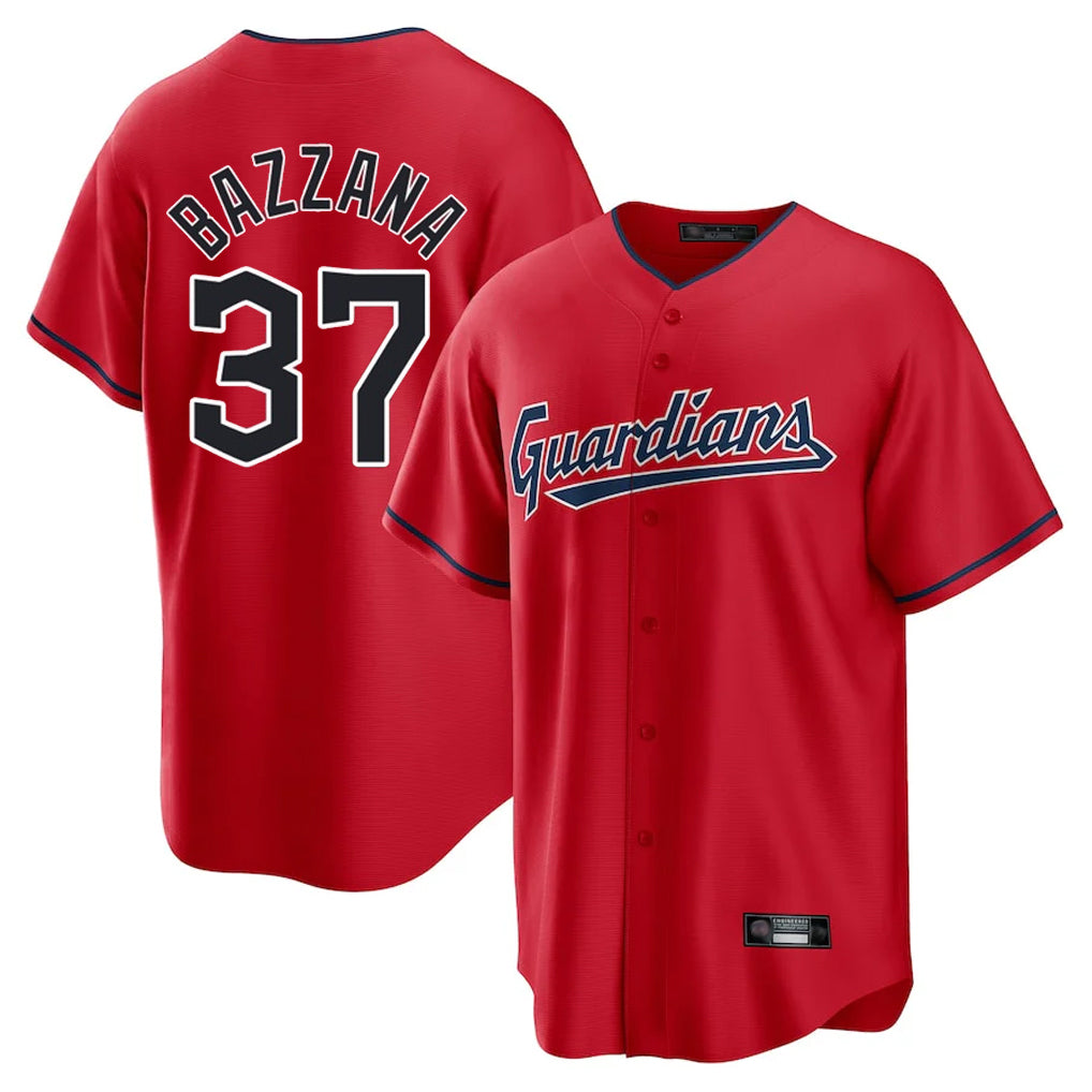 Blackjersey C.Guardians #37 Travis Bazzana Player Red Home Game Stitched Jerseys