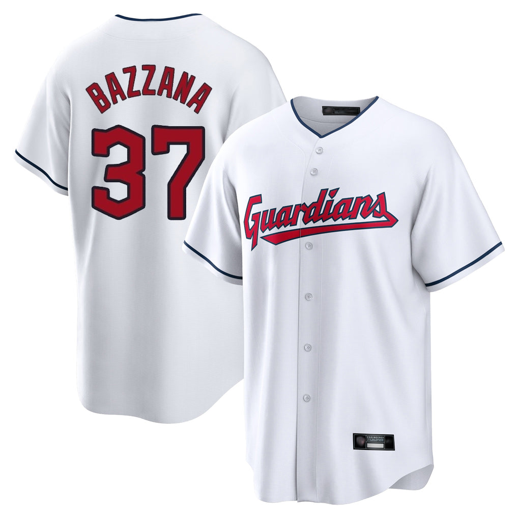 Blackjersey C.Guardians #37 Travis Bazzana Player White Home Game Stitched Jerseys