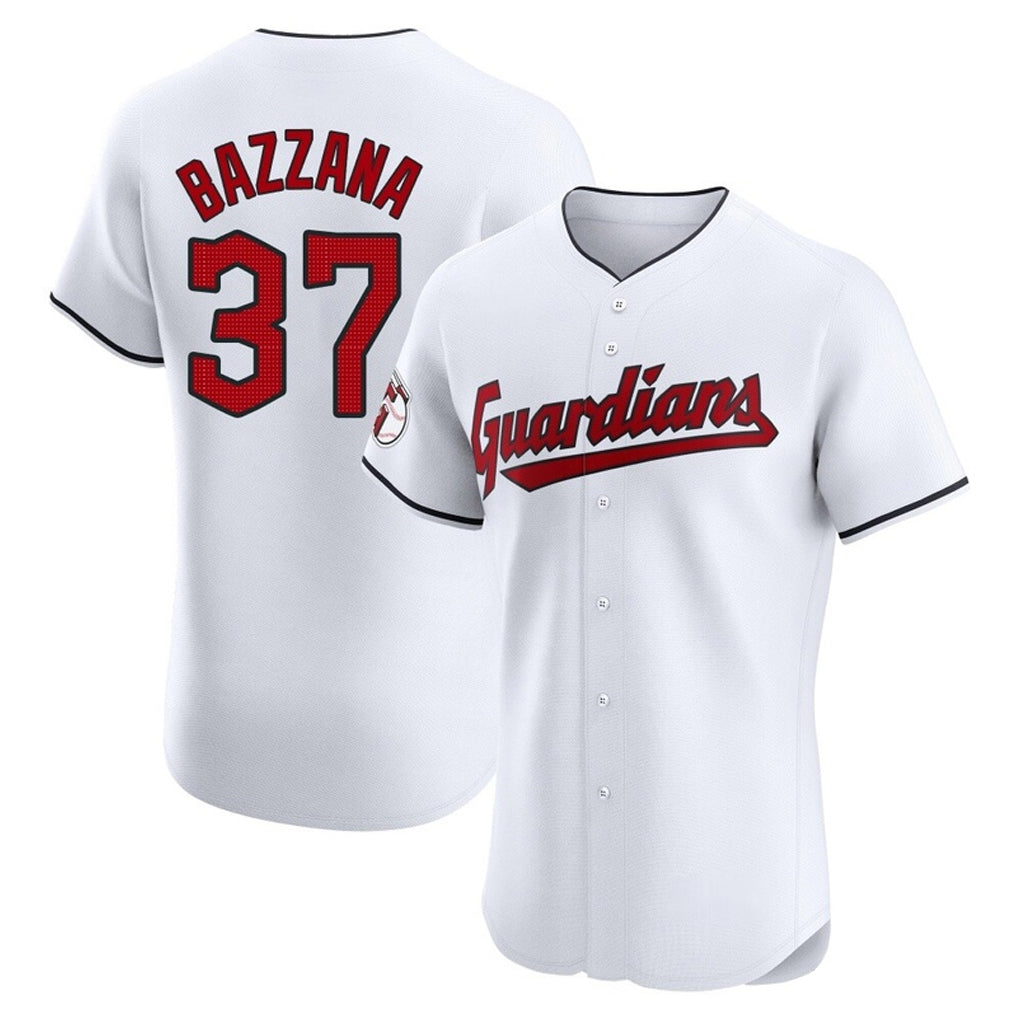 Blackjersey C.Guardians #37 Travis Bazzana Player White Limited Elite Home Stitched Jerseys