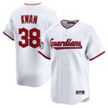 Blackjersey C.Guardians #38 Steven Kwan Player White Limited Home Game Stitched Jerseys