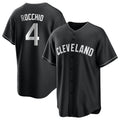 Blackjersey C.Guardians #4 Brayan Rocchio Player Black Home Game Stitched Jerseys