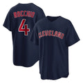 Blackjersey C.Guardians #4 Brayan Rocchio Player Navy Game Home Stitched Jerseys