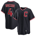 Blackjersey C.Guardians #4 Brayan Rocchio Player Navy Home Game Stitched Jerseys