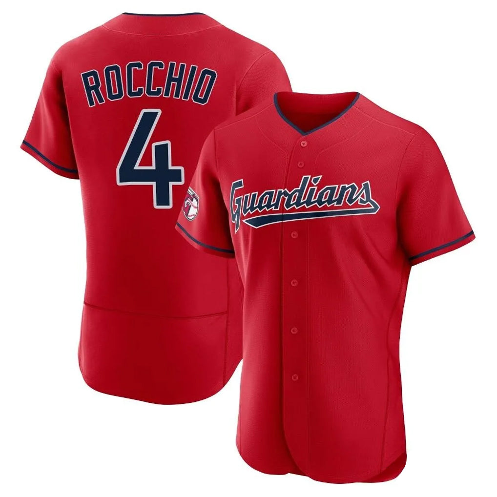 Blackjersey C.Guardians #4 Brayan Rocchio Player Red Limited Elite Home Stitched Jerseys