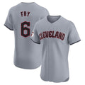 Blackjersey C.Guardians #6 David Fry Player Gray Road Limited Elite Home Stitched Jerseys