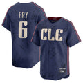 Blackjersey C.Guardians #6 David Fry Player Navy City Connect Limited Home Stitched Jerseys