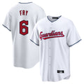 Blackjersey C.Guardians #6 David Fry Player White Home Game Stitched Jerseys