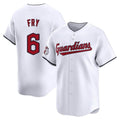 Blackjersey C.Guardians #6 David Fry Player White Limited Home Stitched Jerseys