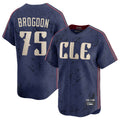Blackjersey C.Guardians #75 Connor Brogdon Player Navy City Connect Limited Home Stitched Jerseys