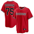 Blackjersey C.Guardians #75 Connor Brogdon Player Red Home Game Stitched Jerseys