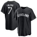 Blackjersey C.Guardians #7 George Valera Player Black Home Game Stitched Jerseys