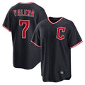 Blackjersey C.Guardians #7 George Valera Player Navy Home Game Stitched Jerseys