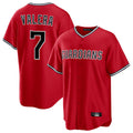 Blackjersey C.Guardians #7 George Valera Player Red Home Game Stitched Jerseys