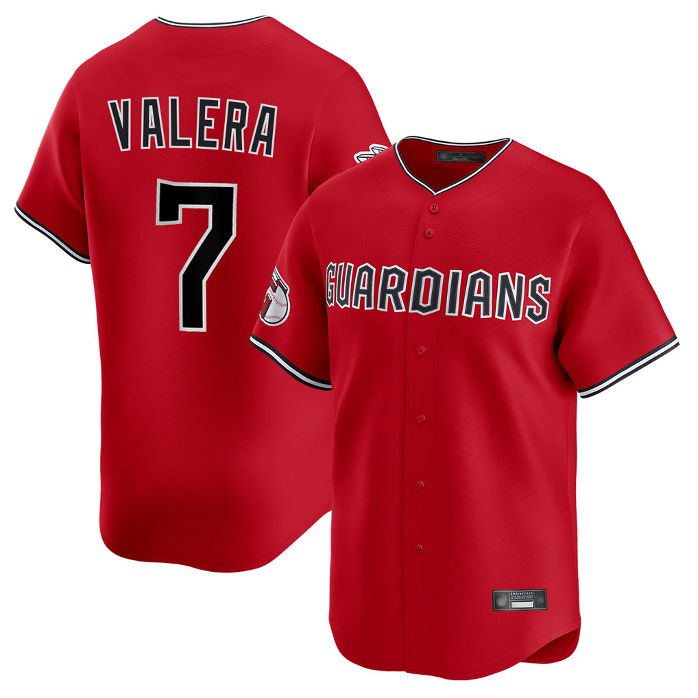 Blackjersey C.Guardians #7 George Valera Player Red Limited Home Stitched Jerseys